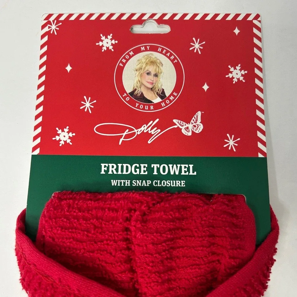 Dolly Parton Christmas Kitchen‎ Set Fridge Towel Cookie Cutters Pot Holders